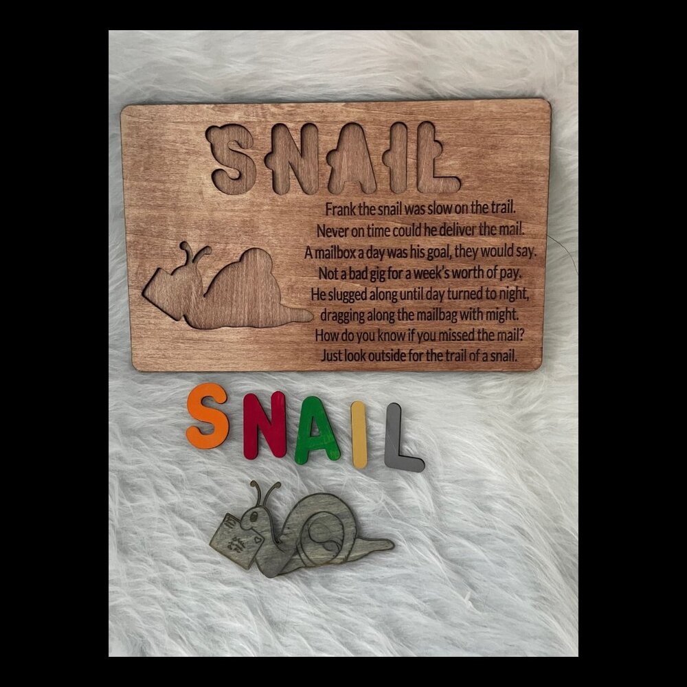 Wood Animal Poem Puzzle - Picture 2 of 3